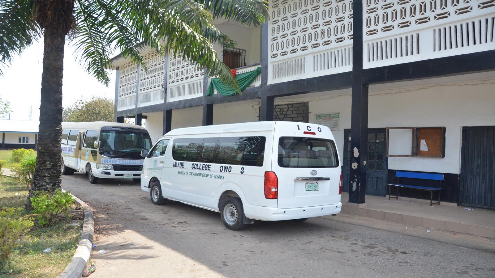 The school bus donated by IMACOSA