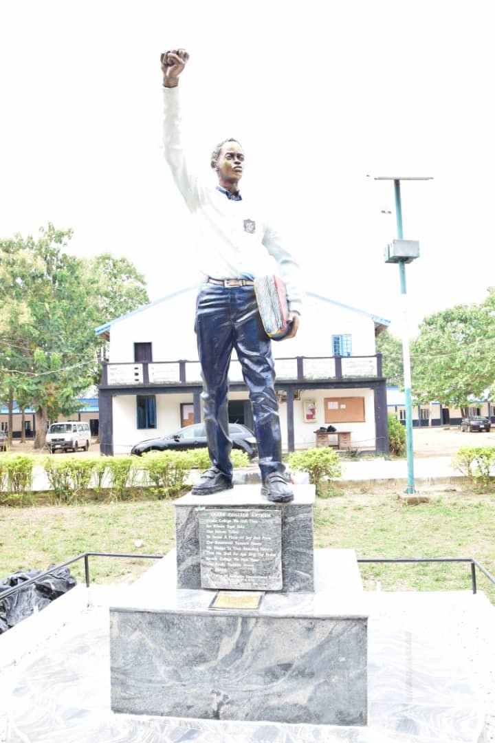 The remodeled and donation of the Image of the College student statue and that of the Chief Micheal Adekunle Ajasin, the first native Principal and First Executive Governor of Ondo (Ekiti included) State was unveiled on the 8th of April 2022. Done by:- The Golden Set of 1996 Year Set Coordinator: Mr. Briggs Olanrewaju