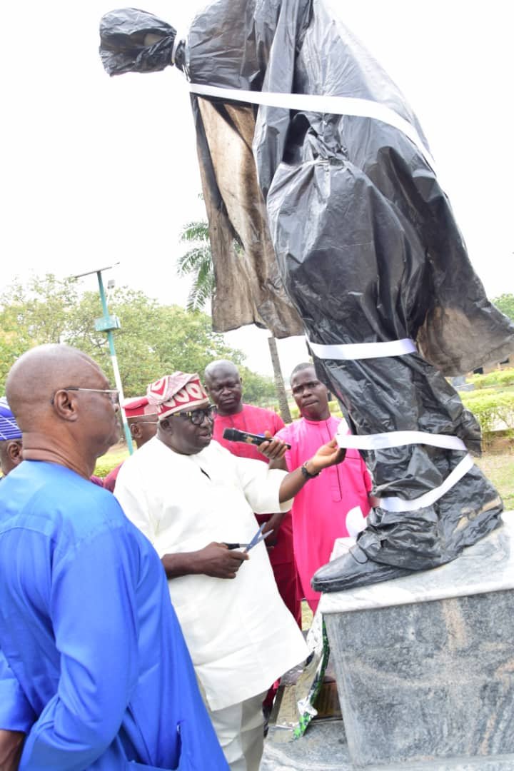 The remodeled and donation of the Image of the College student statue and that of the Chief Micheal Adekunle Ajasin, the first native Principal and First Executive Governor of Ondo (Ekiti included) State was unveiled on the 8th of April 2022. Done by:- The Golden Set of 1996 Year Set Coordinator: Mr. Briggs Olanrewaju