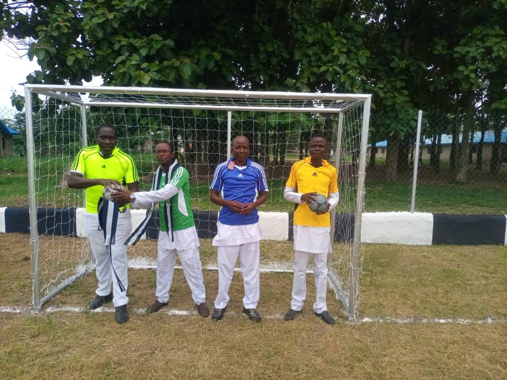 An ultra modern handball court and sport kits donated by IMACOSA Point 91 set / commission for use by former Ondo State Commissioner for Education Science and Technology Pst. Femi Agagu on the 15th April, 2023.
